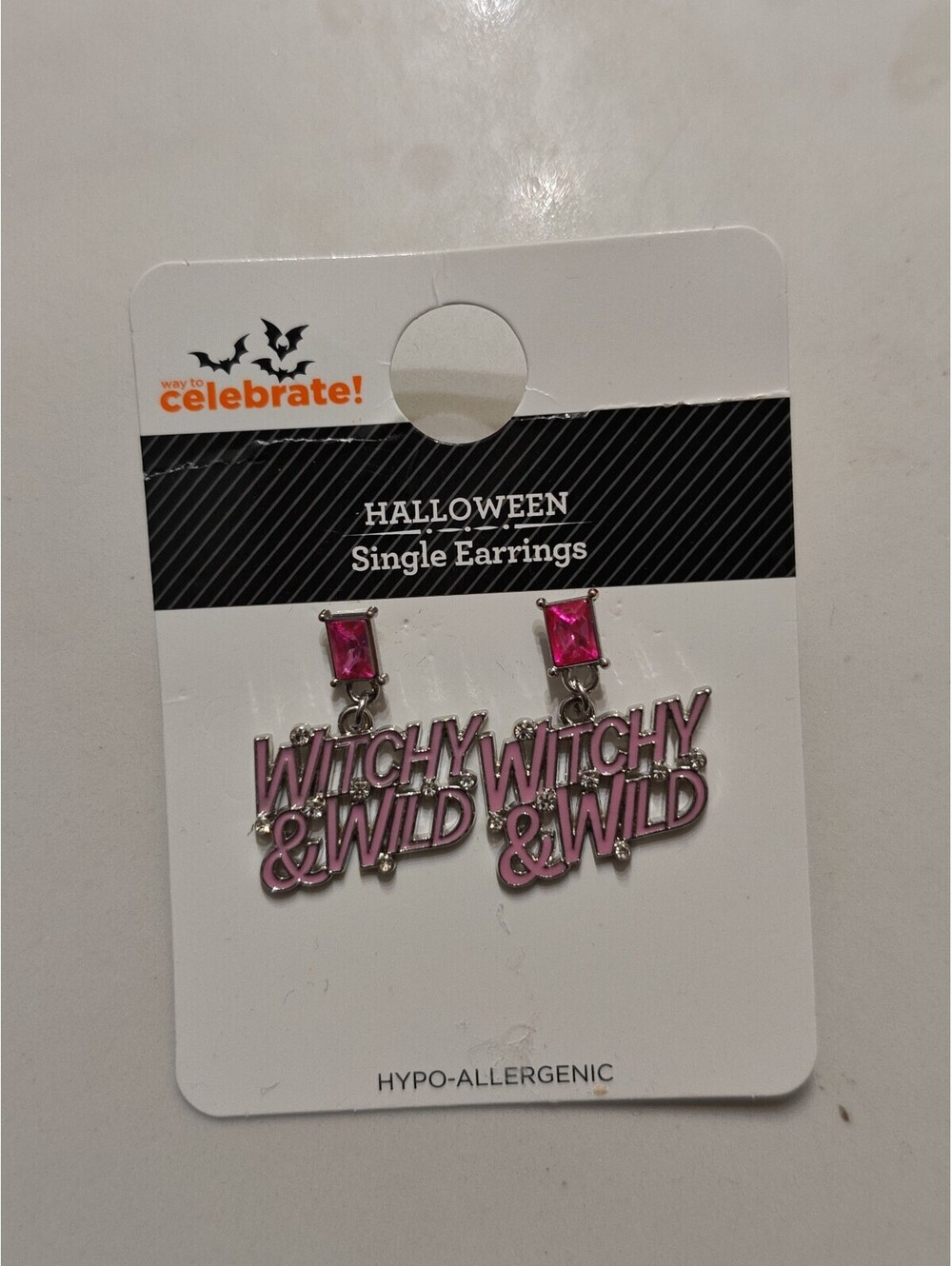 Celebrate! Halloween Witchy & Wild Pink Earrings